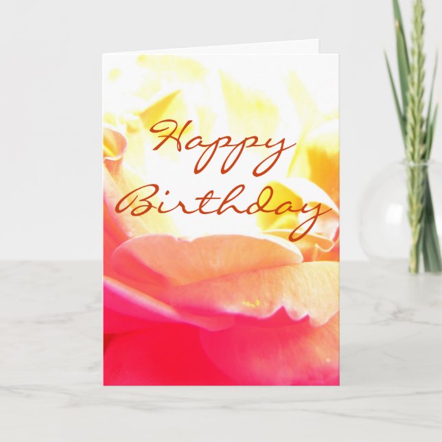 Happy Birthday Karte (Vorderseite)