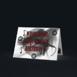 Happy Birthday Karte<br><div class="desc">Musical note and records, for the musician on your list</div>