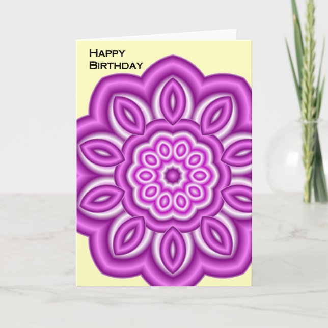 Happy Birthday Karte (Vorderseite)