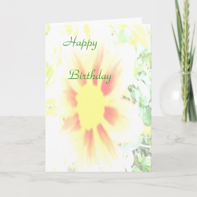 Happy Birthday Karte (Vorderseite)