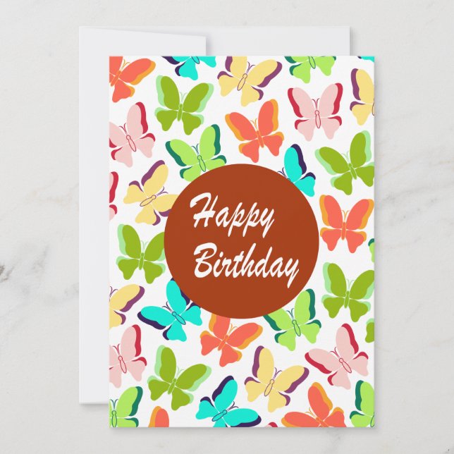 Happy Birthday Karte (Vorderseite)