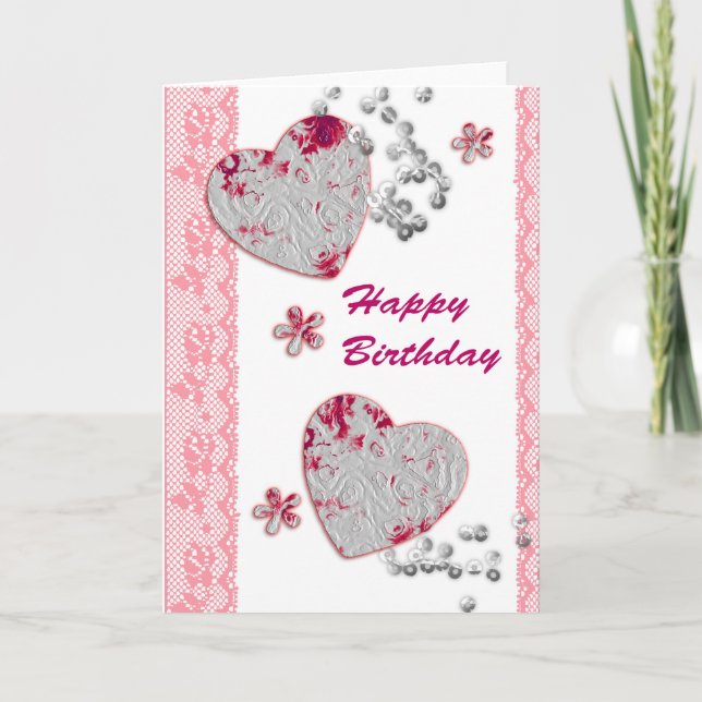 Happy Birthday Karte (Vorderseite)