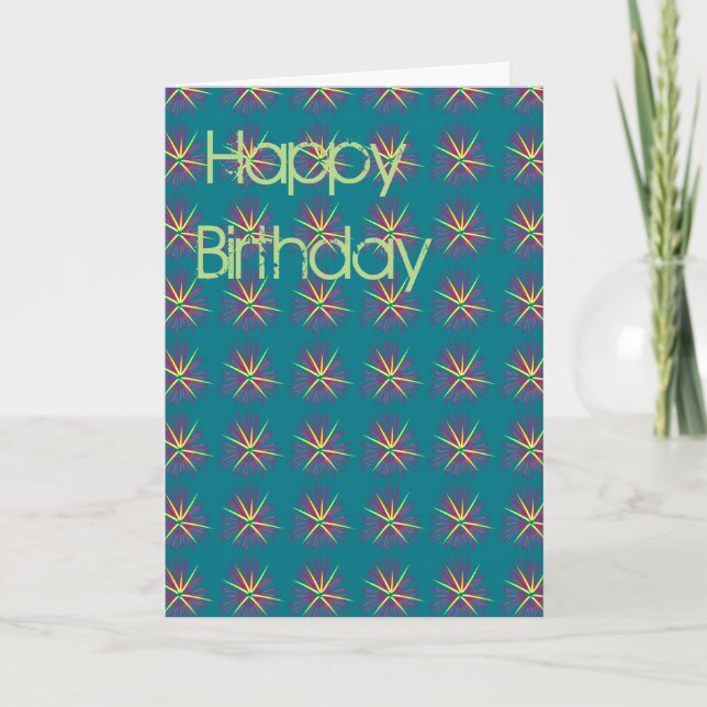 Happy Birthday Karte (Vorderseite)