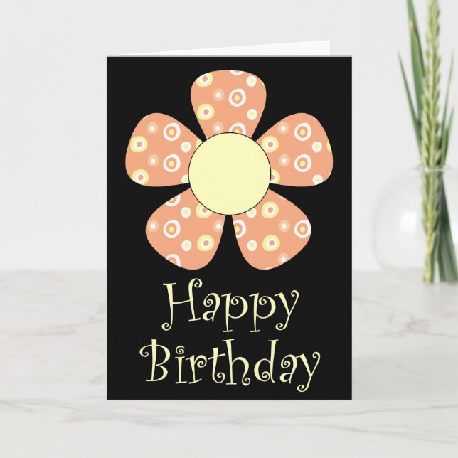 Happy Birthday Karte (Vorderseite)