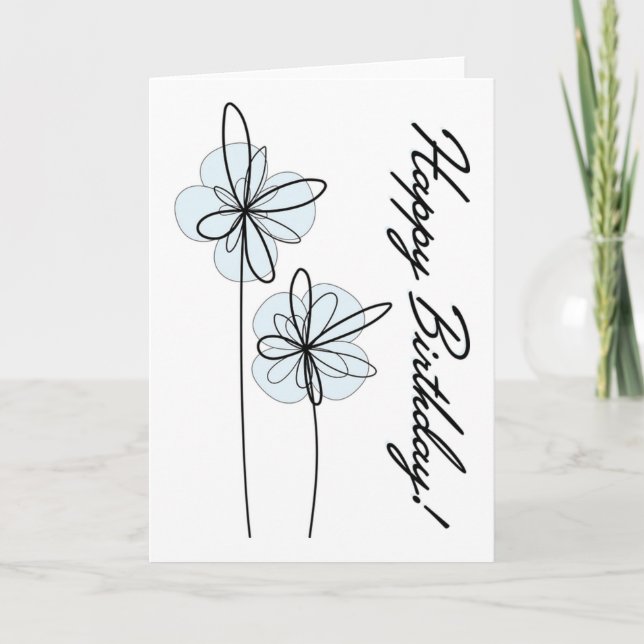 Happy Birthday Karte (Vorderseite)