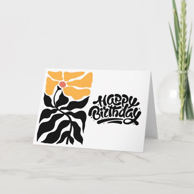 Happy Birthday Karte (Vorderseite)
