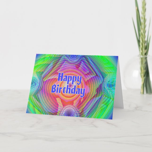 Happy Birthday Karte (Vorderseite)