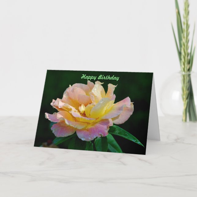 Happy Birthday Karte (Vorderseite)