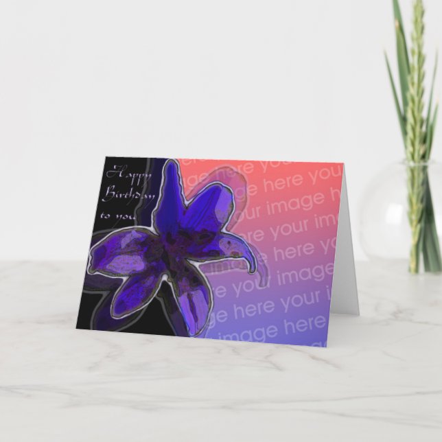 Happy Birthday Karte (Vorderseite)