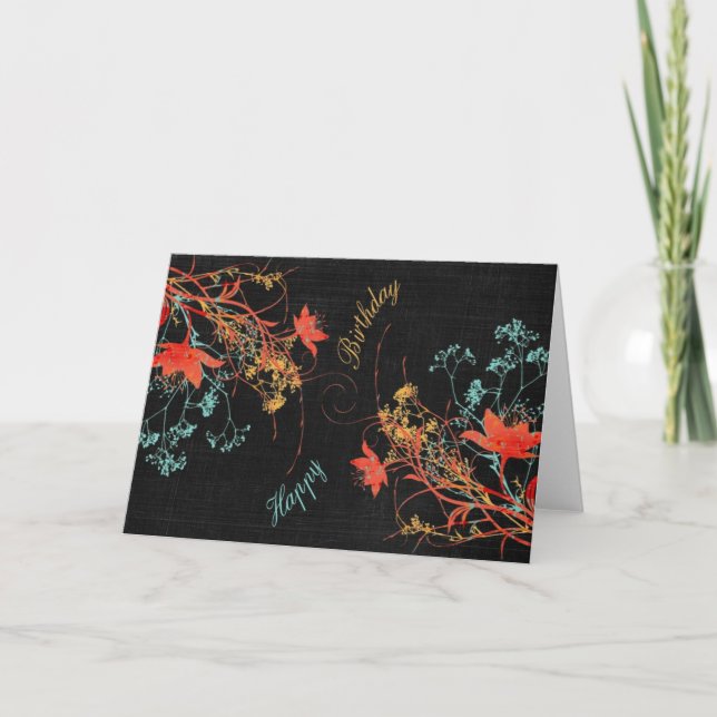 Happy Birthday Karte (Vorderseite)