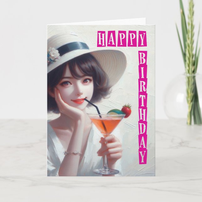 Happy Birthday Karte (Vorderseite)