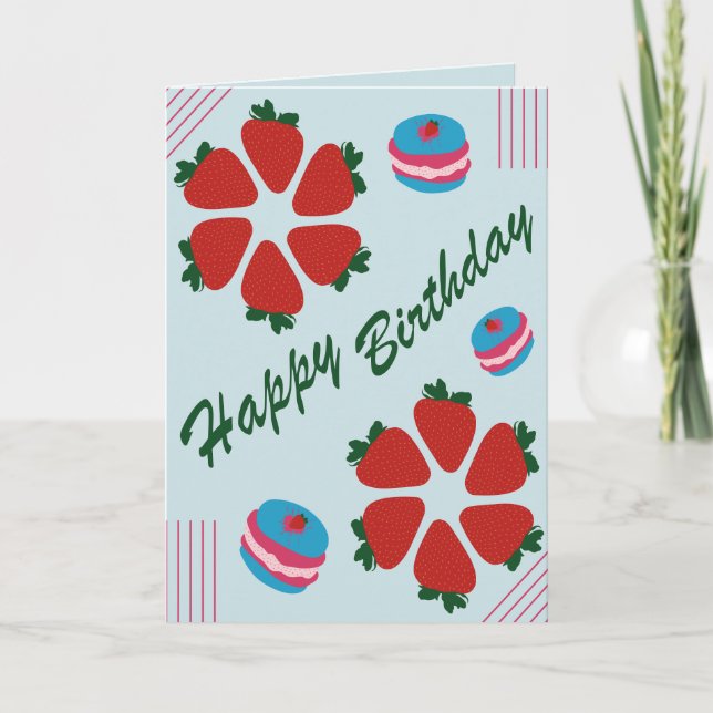 Happy Birthday Karte (Vorderseite)