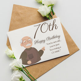 Happy Birthday Karte für Erwachsene klassisch gema