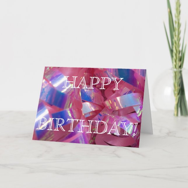 HAPPY BIRTHDAY-Karte Karte (Vorderseite)