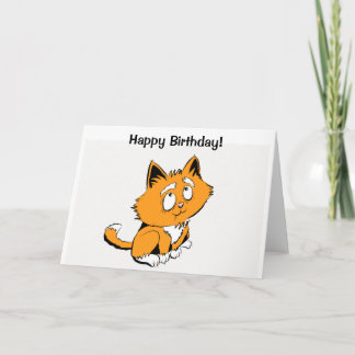 Happy Birthday Katze Liebhaber! Karte