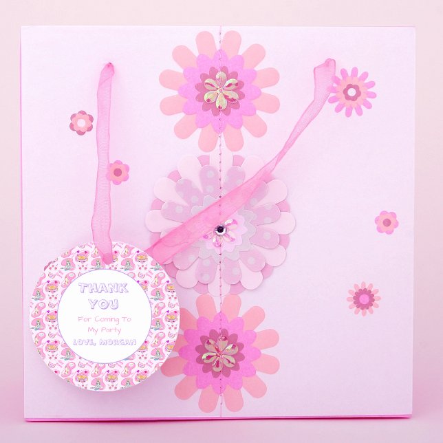 Happy Birthday Katzen haben ein Party Runder Aufkleber (Von Creator hochgeladen)