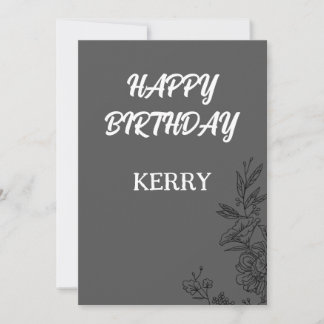 HAPPY BIRTHDAY KERRY EINLADUNG