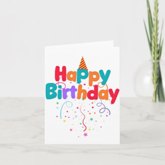 Happy Birthday Konfetti Einladung