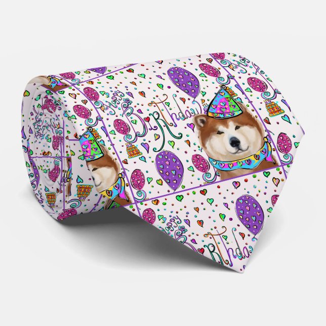 HAPPY BIRTHDAY KRAWATTE (Gerollt)