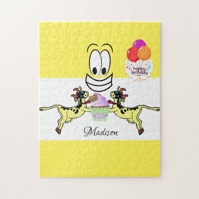 Happy Birthday Kuh Cupcake (Vertikal)