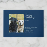 Happy Birthday Labrador Buddies Grußkarte