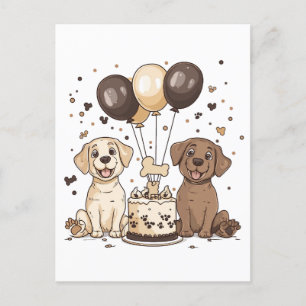 Happy Birthday Labrador Retriever Hunde Postkarte