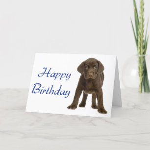 Happy Birthday Labrador Retriever Puppy Hund Card Karte