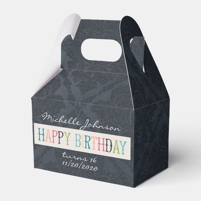 Happy Birthday Large Geschenkschachtel (Vorderseite)