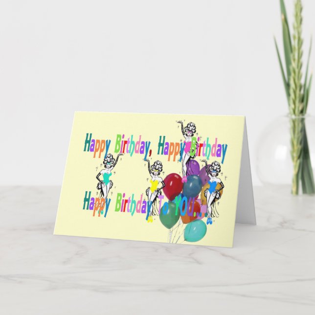 HAPPY BIRTHDAY LAS VEGAS Card Karte (Vorderseite)