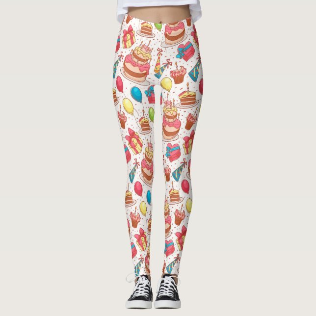 Happy Birthday Leggings (Vorderseite)