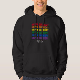 Happy Birthday LGBT Pride LGBTQ Transgender Hoodie