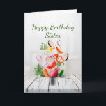 Happy Birthday Liebe & Appreciate Sister Card Karte<br><div class="desc">Herzlichen Glückwunsch zum Geburtstag Schwester Liebe und Wertschätzung</div>