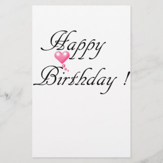 Happy Birthday Liebe Briefpapier