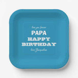 Happy Birthday Liebe You Forever PAPA Name Script Pappteller