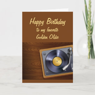 Happy Birthday Liebling Golden Oldie Fun Old Age Karte