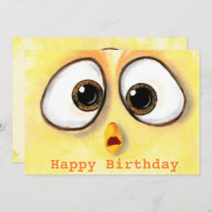 Happy Birthday - Little Chicken with Big Eyes