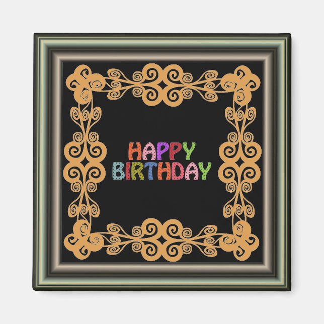 Happy Birthday Magnet (Vorne)