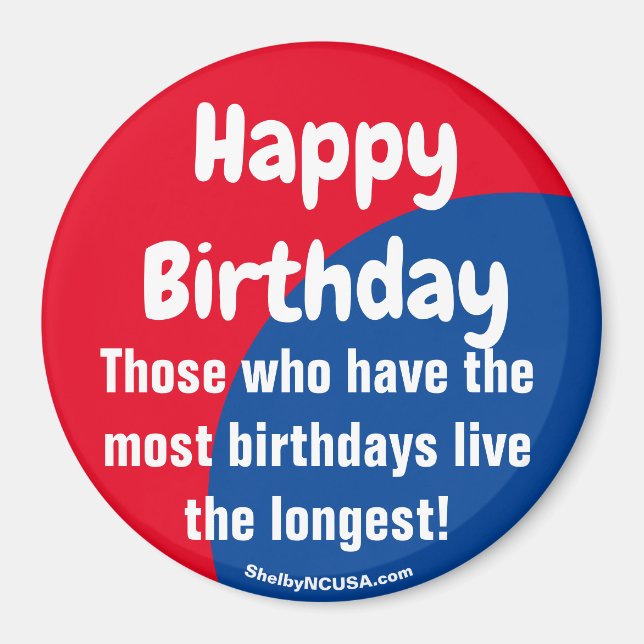 Happy Birthday Magnet (Vorne)