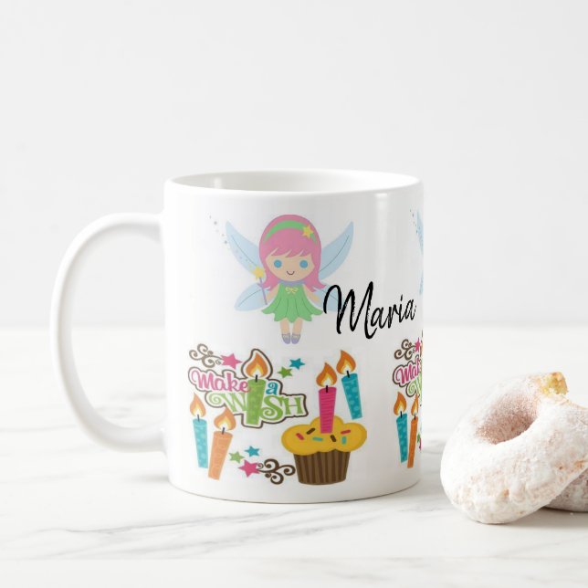 Happy Birthday Make a Wish Tasse (Mit Donut)