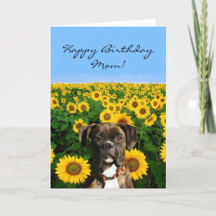 Happy Birthday Mama Boxer Grußkarte Karte