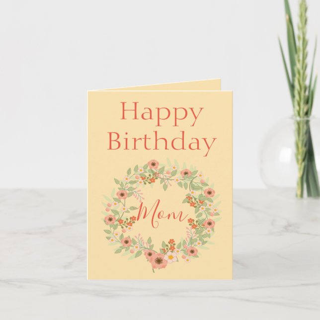 Happy Birthday Mama Foto Inside Karte (Vorderseite)