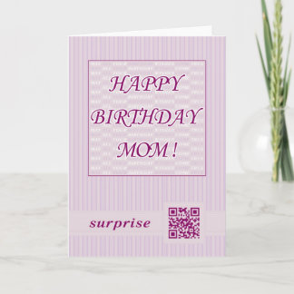 Happy Birthday Mama!QR Code Video Grußkarte Karte