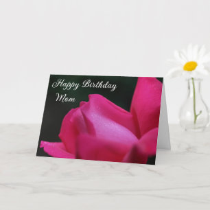 Happy Birthday Mama Red Rosenknospe Blume Karte