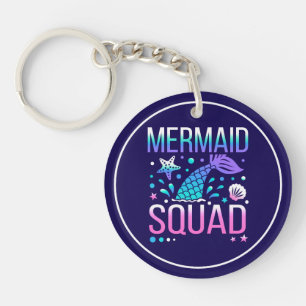 Happy Birthday Mermaid Squad-68296 Schlüsselanhänger