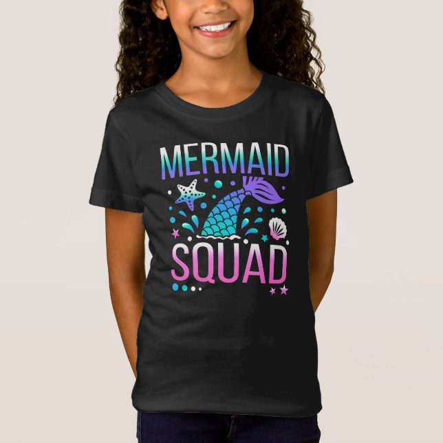 Happy Birthday Mermaid Squad-68296 T-Shirt (Vorderseite)