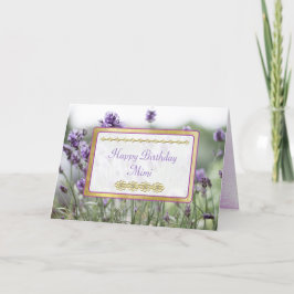 Happy Birthday Mimi Lavender Fields Card Karte