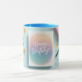 Happy Birthday Minimalistisch Chic Style Tasse