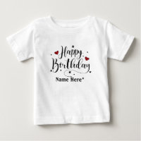 Happy Birthday Minimalistisch Typografie Kalligraf