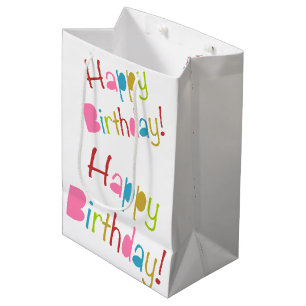Happy Birthday Mittlere Geschenktüte