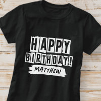 Happy Birthday Modern Playful Fun Einfache Begrüßu